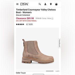 Womens Timberland Chelsea Boot Size 7